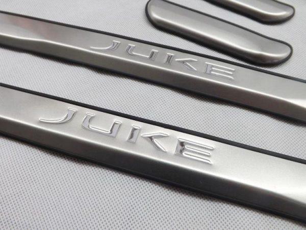 Nissan Juke F15 Chrom Einstiegs Leisten Tür Schweller Auflage Abdeckung