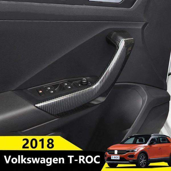 VW T-Roc MQB Chrom Carbon Innen Türgriff Innengriff Abdeckung