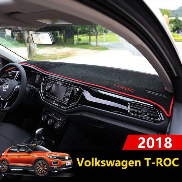 Auto Armaturen brett Abdeckung für Volkswagen VW T-ROC Troc 2018 2019 2020  2021 2022 2023 Dash Sonnenschutz matte rutsch feste Pad Zubehör - AliExpress