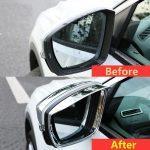 VW T-Roc MQB Chrom Außen Spiegel Seitenspiegel Abdeckung Regen Schutz  Sonnen Blende