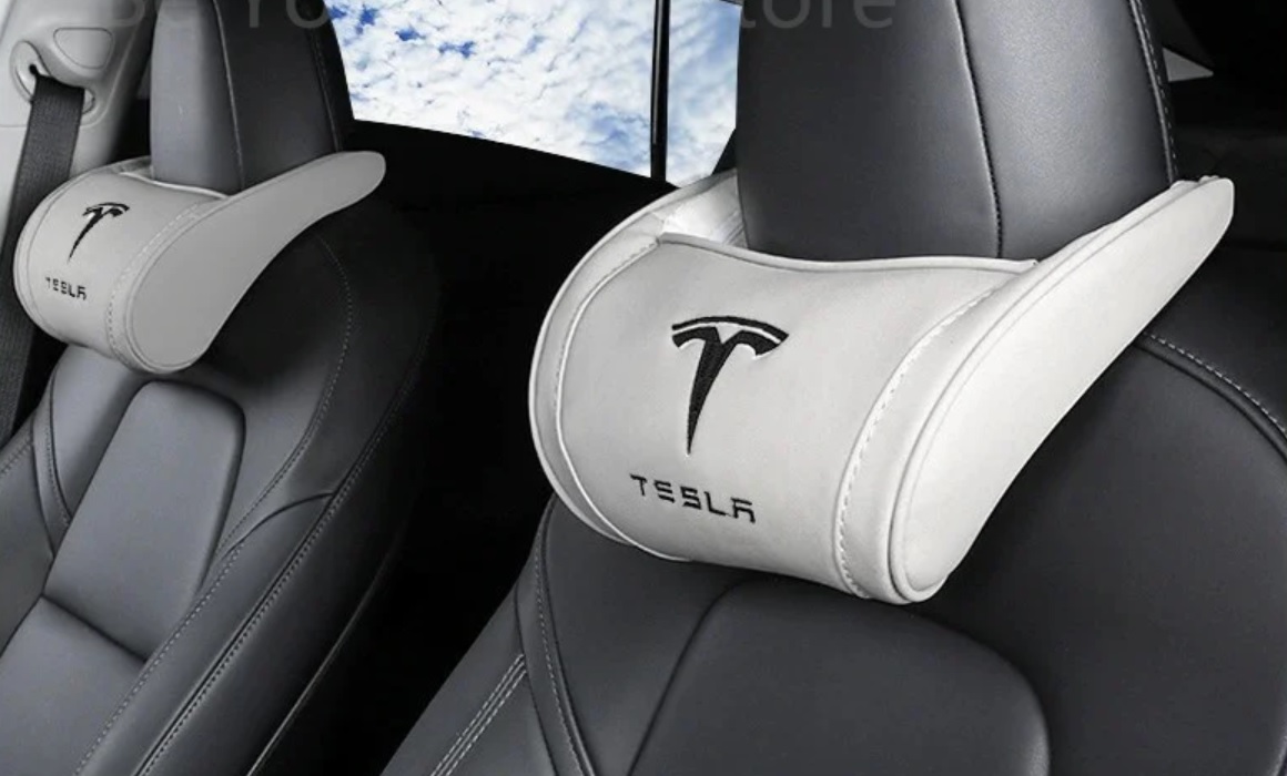 LSYBB Autositz Kopfstütze Atmungsaktive Kopfstütze Nackenkissen Kissen  Kompatibel mit Tesla , Nylon, Model S Model X Model 3 : : Baby