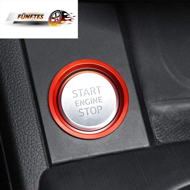 Motor Start Stop Taste Abdeckkappe Zierleiste für Audi A4 A5 B9 Lila