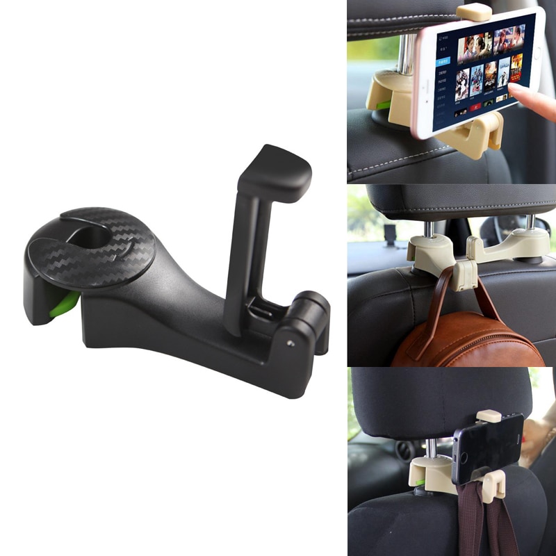 Auto Kopfstützenhaken Autositz Kopfstützenhaken Multifunktionshaken Handyhalter Haken Organizer Haken