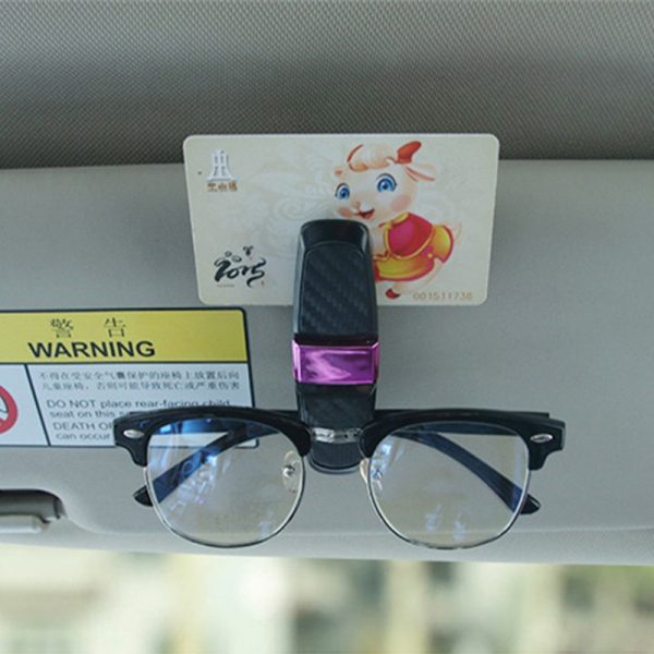 sevennine Gläserhalter für Auto Sonnenblende Hellbraun Brillen Aufbewahrungsbox Auto Sonnenblende Halter Sonnenbrille Cliphalter Für alle Autos gelten Models 