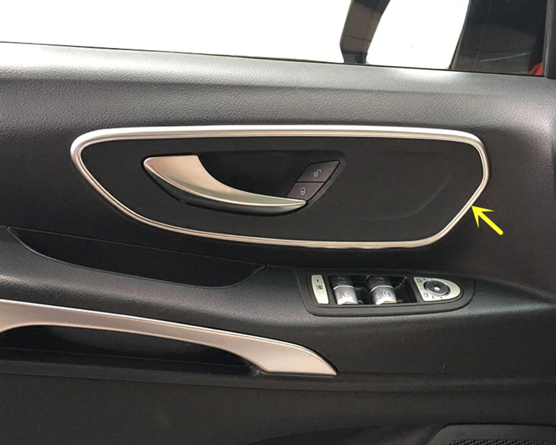 Edelstahl Türgriff Blenden Kappen SET V2A kompatibel für Mercedes Vito  Viano W639 Kofferraumöffner