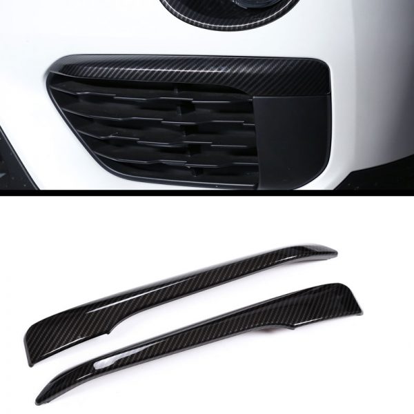 BMW X1 F48 Carbon Luftdüsen Lüftungs Gitter Nebelscheinwerfer Vorne Leiste  Abdeckung