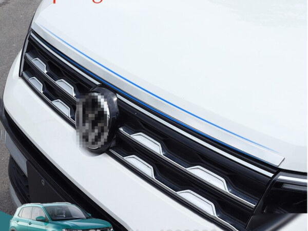 VW T-Cross Chrom Stossleiste Motorhaube Vorne Leiste Abdeckung