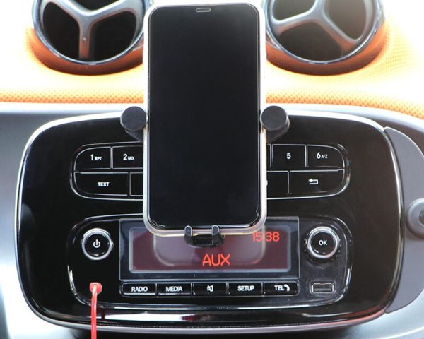 AMPACO Car Handyhalterung Auto, für Smart 451 Smart 453 fortwo forfour,  360° Saugnapf Windschutzscheibe Armaturenbrett Handy Halter für Auto,453  Radio Type: : Elektronik & Foto