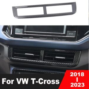 STIKY Antirutschmatten Gummimatten für VW T-Cross TCross T Cross 2019 2020,  Auto Türschlitz Antirutschmatten Mittelkonsole Antirutschmatten